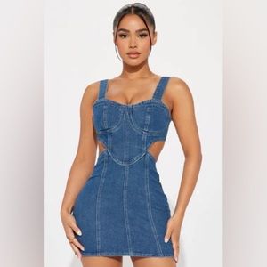 “Scandalous Denim” Mini Dress